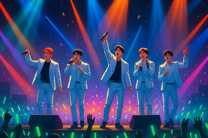 Ilustrasi digital konser NCT WISH di Jakarta