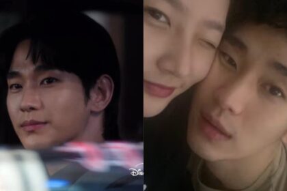 Kim Soo Hyun bersama Kim Sae Ron dalam foto yang memicu kontroversi publik.