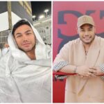 Ivan Gunawan memakai ihram di depan Ka'bah