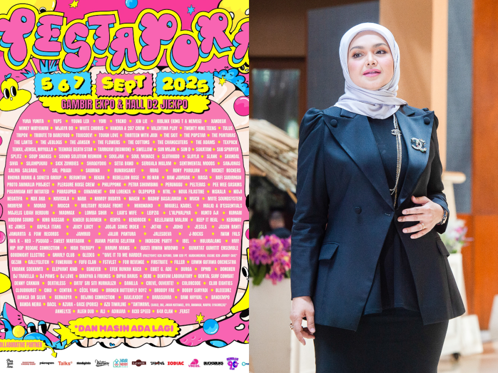 Poster Pestapora 2025 dan potret Siti Nurhaliza