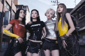 BLACKPINK berpose untuk promo single terbaru “Jump” 2025.